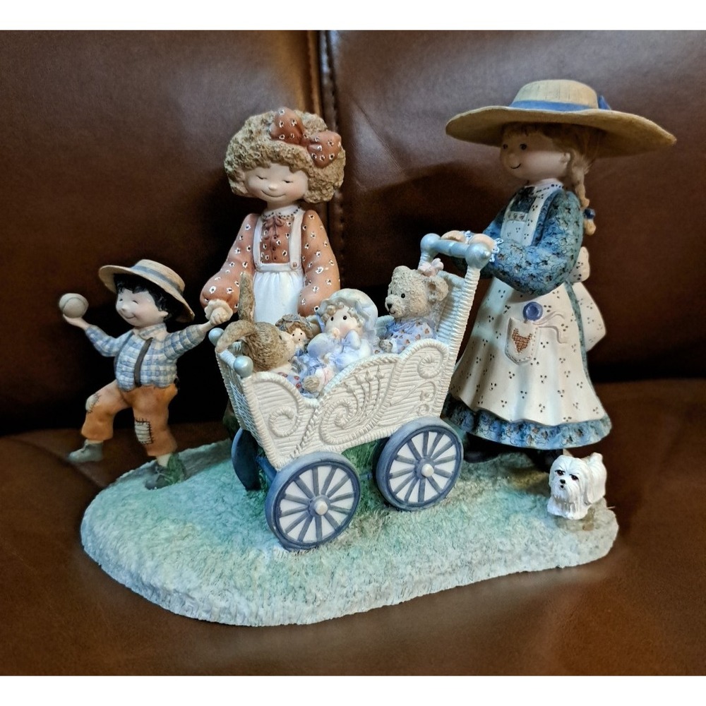 1997 Lang & Wise Special Friends Spring Walk Figurine Sherri Buck Baldwin NIB